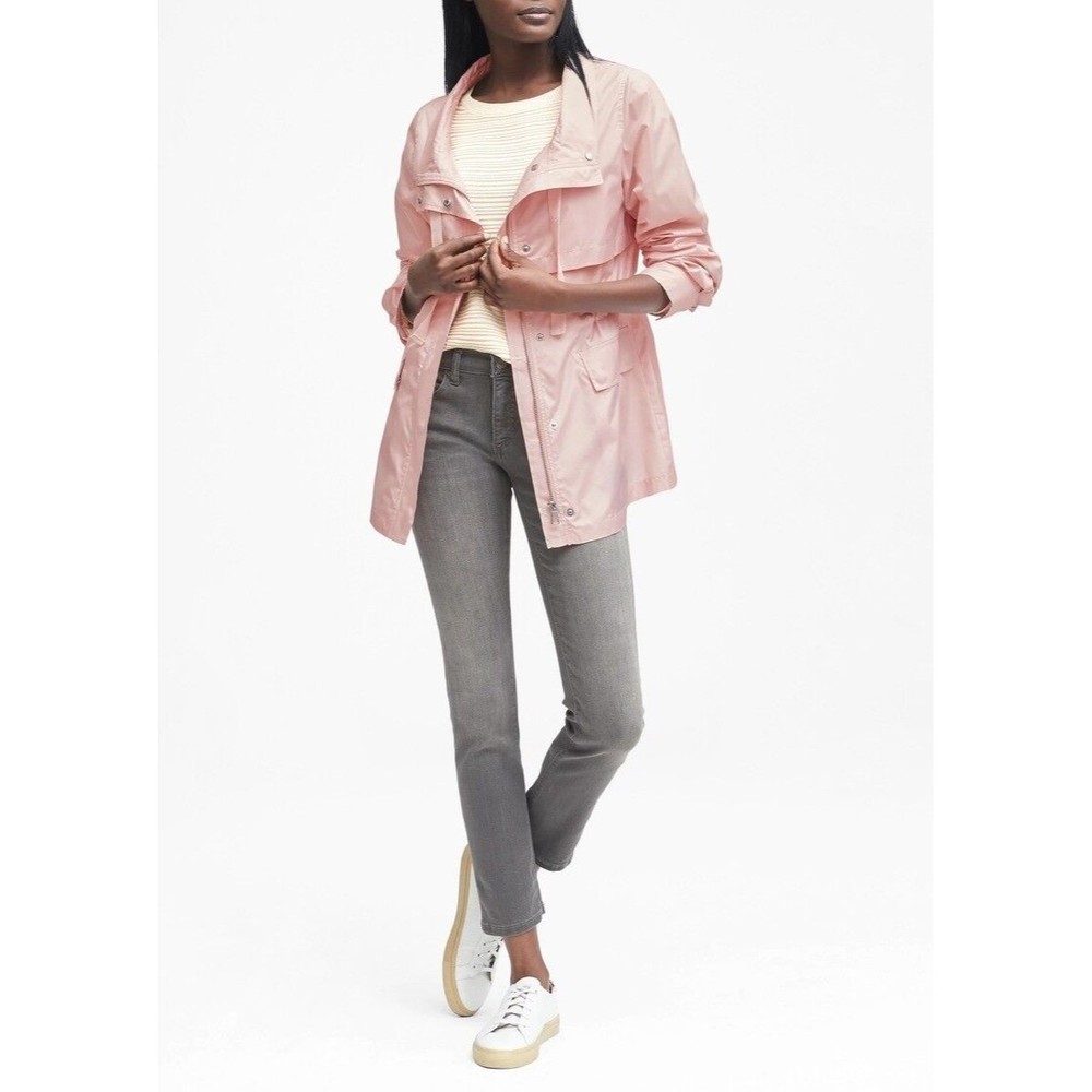 $148 BANANA REPUBLIC Womens Sz XL Water-Resistant NEW Lightweight Utility Jacket